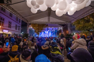 Františkánske námestie počas  Bratislavských Vianoc 2023