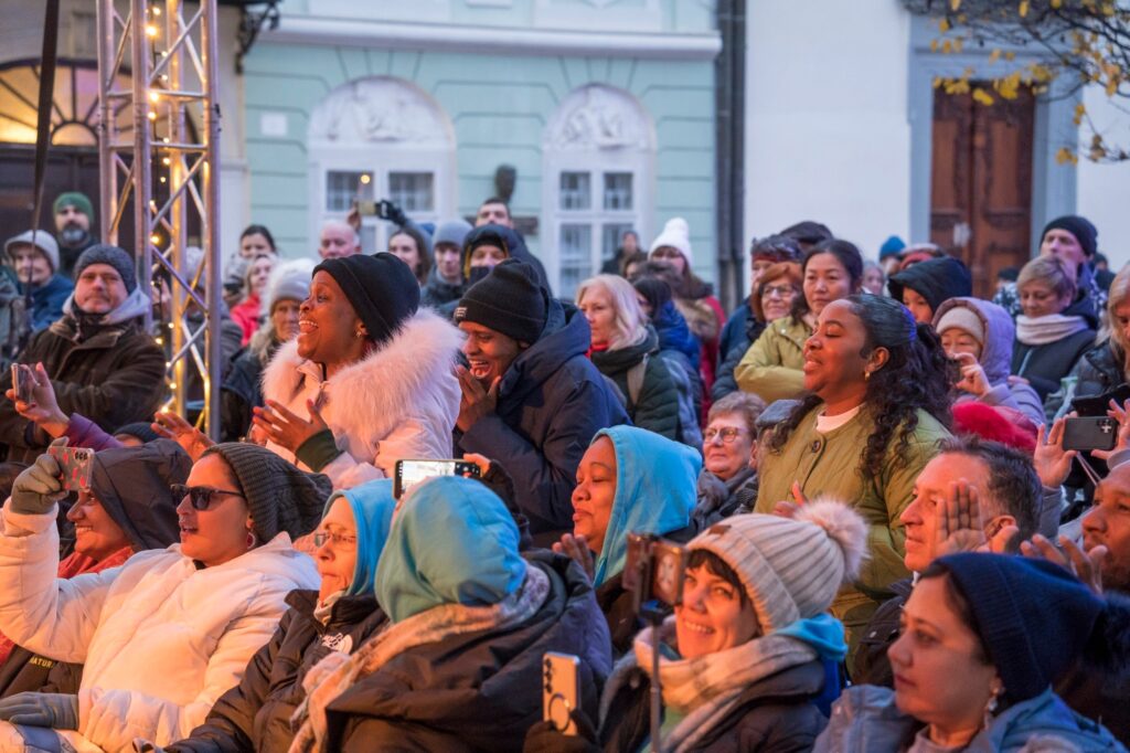 Návštevníci Vianoc na Františkánskom